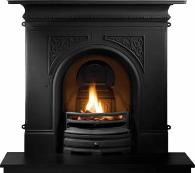 Pembroke Cast Iron Fireplace Combination - Black